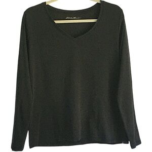 Eddie Bauer Long Sleeve Black Large